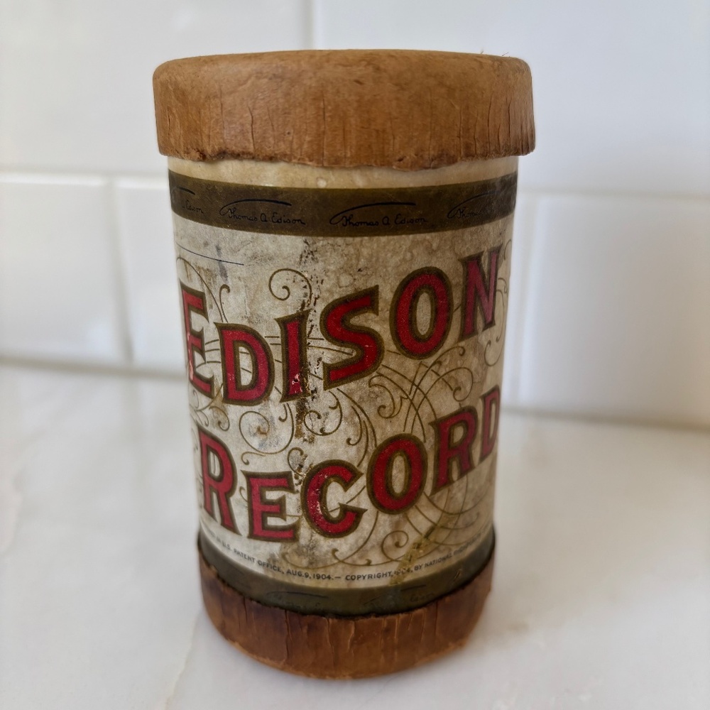 Antique Edison Cylinder Record for Phonographs
